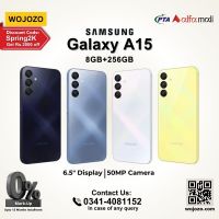 Samsung Galaxy A15 (08GB-256GB) PTA Approved with One Year Official Warranty on Installments by WOJOZO