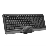 A4Tech FGS1035Q Fstyler 2.4G QuietKey Wrist-Protect Combo Set Wireless Keyboard and Silent Click Mouse Grey With Free Delivery on Installment St