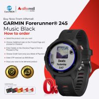 GARMIN - Forerunner® 245 - Music  Black - Installment By CoreTECH | Same Day Delivery For Selected Area Of Karachi