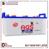  AGS Battery GX 165 120 AH 21 Plate AGS Battery GX 165 without acid INSTALLMENT 