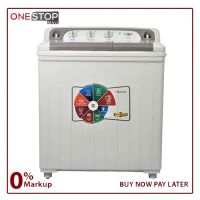 Super Asia SA-245 Easy Wash Washing Machine Twin Tub Scrub Board With Double Storm Pulsator Without Installments
