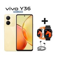 Vivo Y36 - 8GB RAM - 128GB ROM - Vibrant Gold - (Installments) + Free Smart Watch & Handsfree