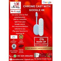 GOOGLE CHROME CAST WITH GOOGLE TV - 4K On Easy Monthly Installments By ALI's Mobile