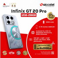 Infinix GT 20 Pro 12GB-256GB | 1 Year Warranty | PTA Approved | Monthly Installment By Siccotel Upto 12 Months