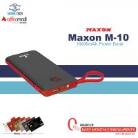 Maxon M-10 10000mAh USB Type-C Built-in Micro, Type-C, IOS Output Cables Power Bank - Installment - SharkTech