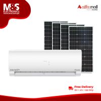 Haier Solar Hybrid AC 1.5-Ton DC Inverter (Cool Only) with 4 Solar Plates (550W x 4), Auto shift on Solar in morning and on Wapda in night, Free Installation of AC+Solar Plates - On Installments