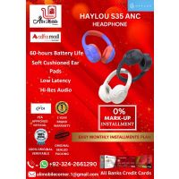 HAYLOU S35 ANC (Active Noise Cancellation) Android & IOS Supported For Men & Women On Easy Monthly Installments By ALI's Mobile