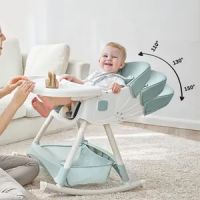 3 In 1 Folding Baby Highchair Kids Chair Dinning High Feeding Seat Adjustable Baby Infant High Chair Rocking On Installment (Upto 12 Months By Homecart With Free Delivery & Free Surprise Gift & Best Price In Pakistan