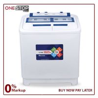 Nasgas NWM-502 Washing Dryer Machine 10KG Plastic top 3d design beautiful handles On Installments By OnestopMall
