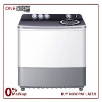 Haier HWM-110-186s Semi-Automatic Twin Tub Washing Machine 10KG Pure Copper On Installments By OnestopMall