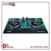 Hanco Model 415 Hob Brass Burner Tempered Glass Auto Ignition Stove On Installments By OnestopMall