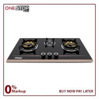 Hanco Model 402 Hob Brass Burner Tempered Glass Auto Ignition Stove On Installments By OnestopMall