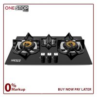 Hanco Model 601 Hob Brass Burner Tempered Glass Auto Ignition Stove On Installments By OnestopMall