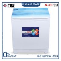 Nasgas NWM-501 Washing Machine Dryer 12KG Glass Top With Digital Printing Tempered Glass On Installments