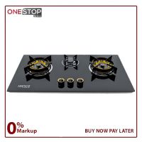 Hanco Model 401 Hob Brass Burner Tempered Glass Auto Ignition Stove On Installments By OnestopMall