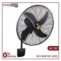 Super Asia AC DC Bracket Fan 24 Mega Long Lasting Motor Energy Efficient 3 Speed Button Operation On Installments By OnestopMall