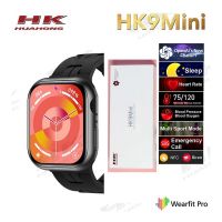 Newest HK9 Mini Smart Watch For Men Women Small 1.75 inch 41mm ChatGPT Compass NFC Music Heart Rate Bluetooth Call Sports Smartwatch (Black) -  ON INSTALLMENT