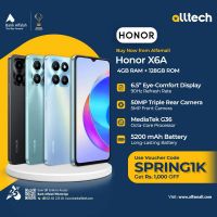 Honor X6a 4GB-128GB | 1 Year Warranty | PTA Approved | Monthly Installments By ALLTECH Upto 12 Months