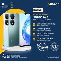 Honor X7b 8GB-256GB | 1 Year Warranty | PTA Approved | Monthly Installments By ALLTECH Upto 12 Months