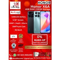 HONOR X6A (4GB RAM & 128GB ROM) On Easy Monthly Installments By ALI's Mobile