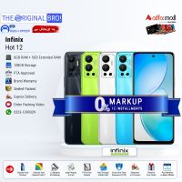 Infinix Hot 12 (6GB RAM 128GB Storage) PTA Approved | Easy Monthly Installment - The Original Bro - With Free Gift (Unbranded Handsfree)