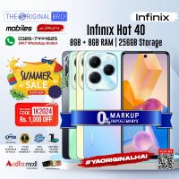 Infinix Hot 40 8GB RAM 256GB Storage | PTA Approved | 1 Year Warranty | Installment Upto 12 Months - The Original Bro
