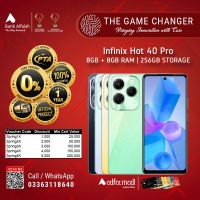 Infiinix Hot 40 Pro 8GB RAM 256GB Storage | Installment - The Game Changer