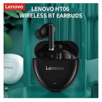 Lenovo Original HT06 TWS Bluetooth BT 5.1 Wireless Headset Noise Reduction Headphones with Mic In-ear Sports Earbuds HiFi Sound