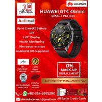 HUAWEI GT4 46mm (Black) Smart Watch Android & IOS Supported For Men & Women On Easy Monthly Installments By ALI's Mobile