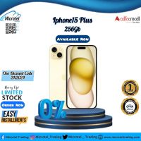 APPLE IPHONE 15PLUS 256GB PHY+ESIM MERCANTILE STOCK BRAND NEW BOX PACK OFFICIAL PTA APPROVED WITH 1YEAR WARRANTY SEAL PACK_ON INSTALLMENT