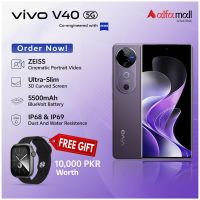 Vivo V40 5G - 12GB + 256 GB - 6.78 " 3D Curve Screen 50+50 MP ZEISS Camera - 5500 mAh Battery (FREE Gift on Pre-Ordering) | On Installments By Vivo Flagship Store