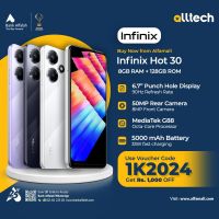 Infinix Hot 30 8GB-128GB | 1 Year Warranty | PTA Approved | Monthly Installments By ALLTECH Upto 12 Months