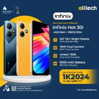 Infinix Hot 30i 4GB-128GB | 1 Year Warranty | PTA Approved | Monthly Installments By ALLTECH Upto 12 Months