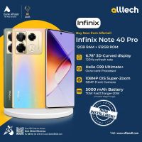 Infinix Note 40 Pro 12GB-256GB | 1 Year Warranty | PTA Approved | Non Installments By ALLTECH