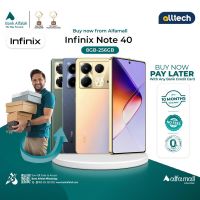 Infinix Note 40 8GB-256GB | 1 Year Warranty | PTA Approved | Installment With Any Bank Credit Card Upto 10 Months | ALLTECH