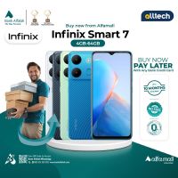 Infinix Smart 7 4GB-64GB | PTA Approved | 1 Year Warranty | Installment With Any Bank Credit Card Upto 10 Months | ALLTECH