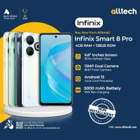 Infinix Smart 8 Pro 4GB-128GB | 1 Year Warranty | PTA Approved | Non Installments By ALLTECH
