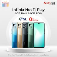 Infinix Hot 11 Play 64GB 4GB RAM Dual SIM - Active - Same Day Delivery Only For Karachi-040