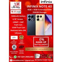 INFINIX NOTE 40 (8GB + 8GB EXTENDED RAM 256GB ROM) WITH FREE WIRELESS CHARGER On Easy Monthly Installments By ALI's Mobile