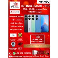 INFINIX SMART 7 HD (2GB + 2GB EXTENDED RAM & 64GB ROM) On Easy Monthly Installments By ALI's Mobile