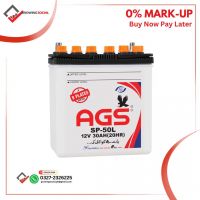 AGS SP 50  9 Plates Without Acid Battery  For 600cc To 800cc vehicles
