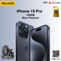 Apple iPhone 15 Pro 128GB Blue Titanium Mercantile Warranty on Installments by WOJOZO