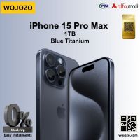 Apple iPhone 15 Pro Max 1TB Blue Titanium Mercantile Warranty on Installments by WOJOZO