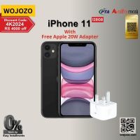 Apple iPhone 11 128GB Black PTA Approved with Official Warranty and Free 20W Original Mercantile Adapter on Installments
