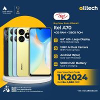 Itel A70 4GB-128GB | 1 Year Warranty | PTA Approved | Monthly Installments By ALLTECH Upto 12 Months
