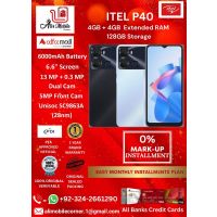 ITEL P40 (4GB + 4GB EXTENDED RAM & 128GB ROM) 6000 mAH On Easy Monthly Installments By ALI's Mobile
