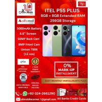 ITEL P55 PLUS (8GB+8GB EXTENDED RAM & 256GB ROM) On Easy Monthly Installments By ALI's Mobile