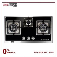 Nasgas DG-226 Glass Top Built In Hob Autoignition Grey Cast Iron Pan Trivets non stick Other Bank BNPL