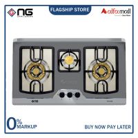 Nasgas DG-333 BK Steel Top Built In Hob Autoignition non stick paint coated On Installments