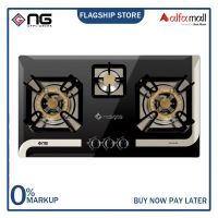 Nasgas DG-933 BK Steel Top Built In Hob Auto ignition On Installments 